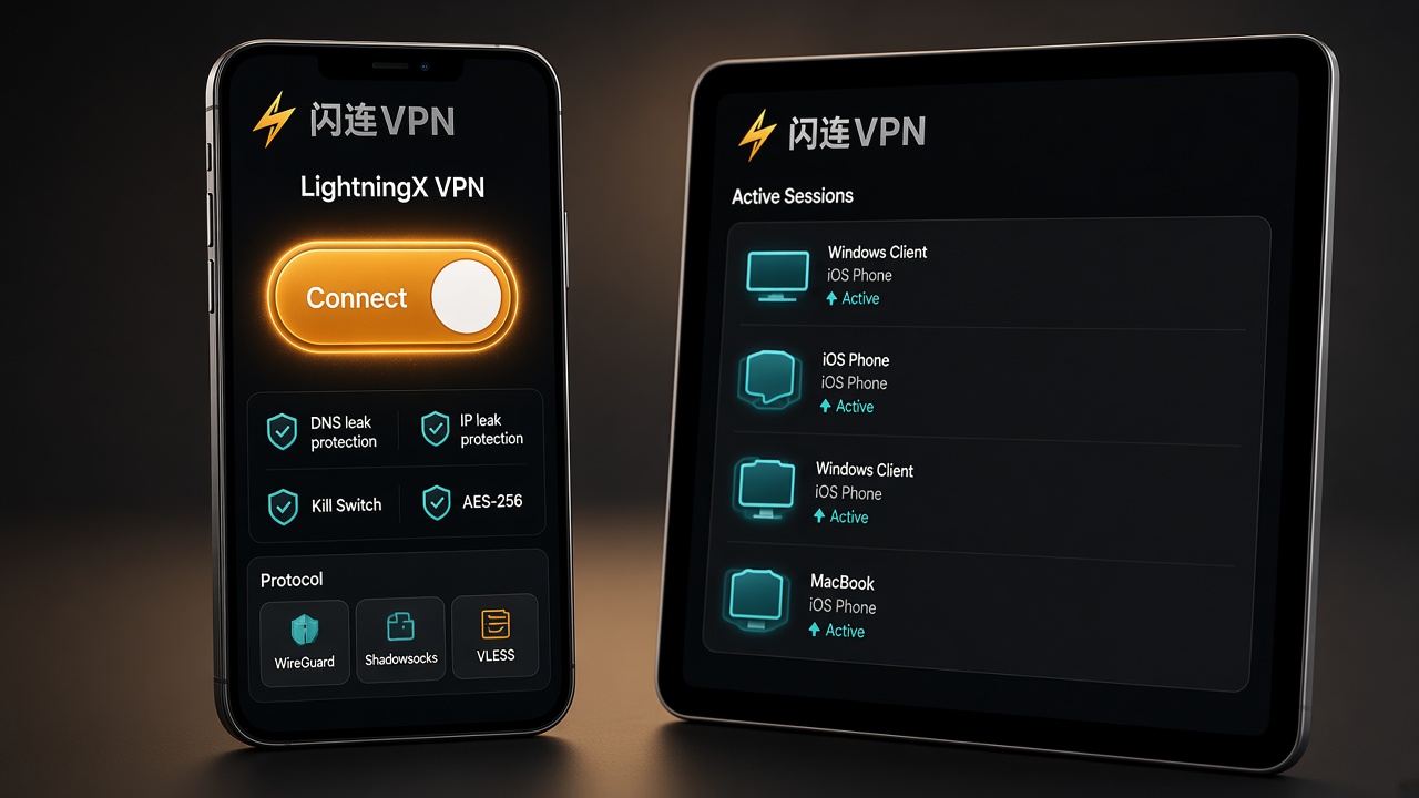 闪连VPN 安全防护示意