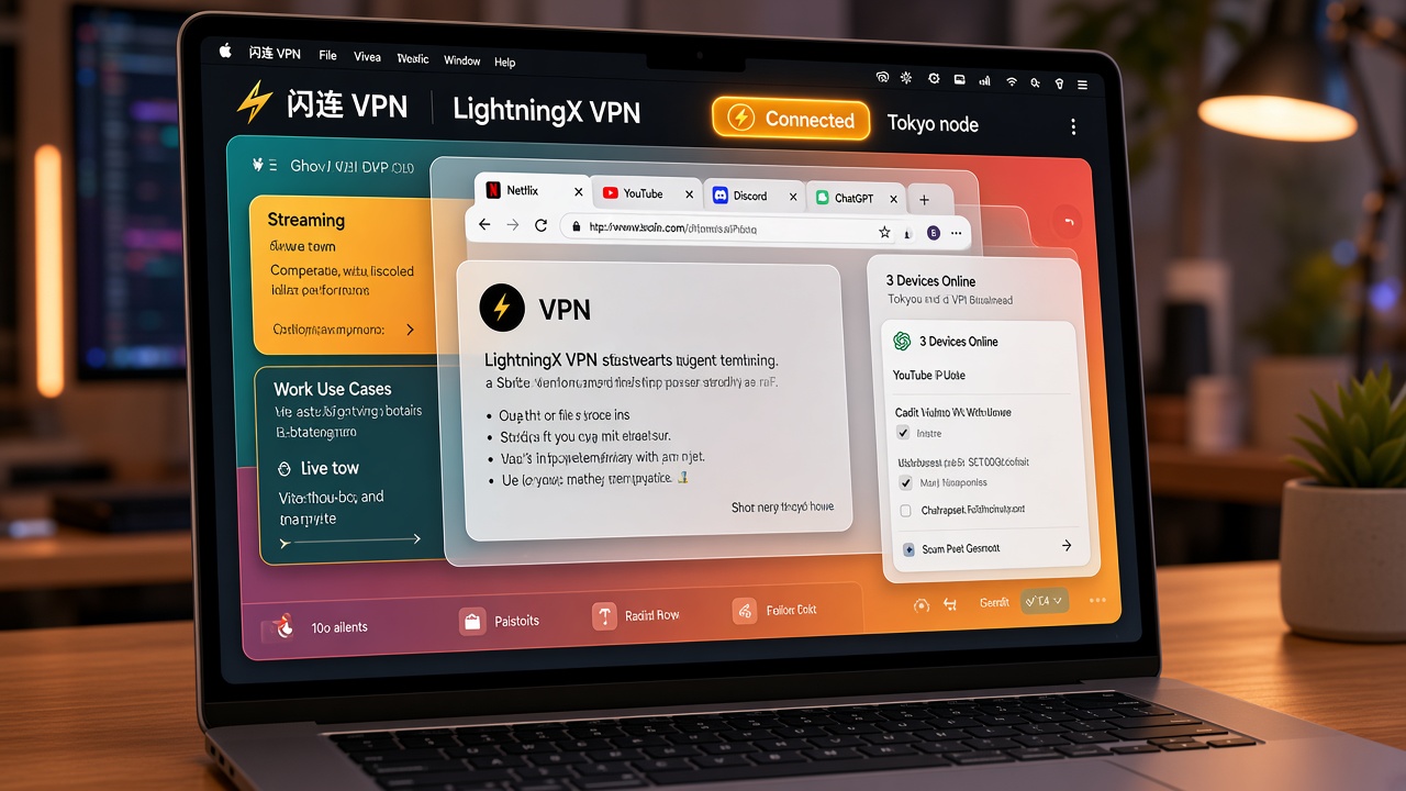 闪连VPN 使用场景示意